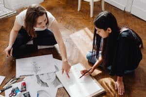 Friendship deepens through shared creative projects